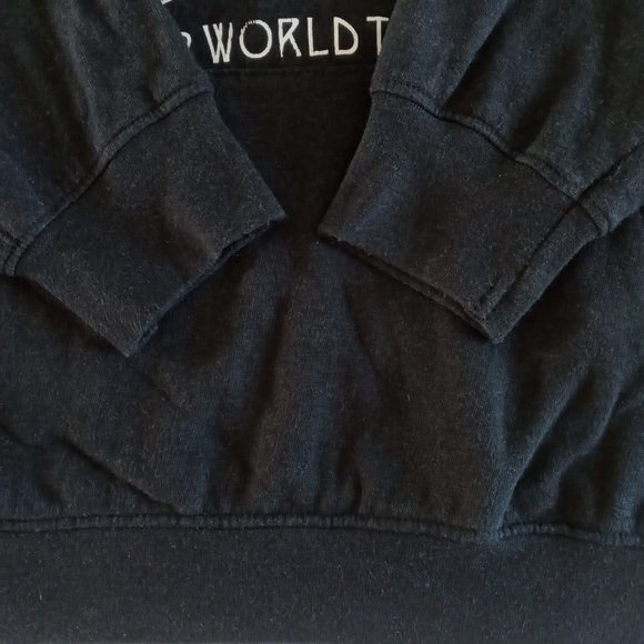 David Bowie 1972 World Tour black lightweight hoodie Size medium - Picture 7 of 8